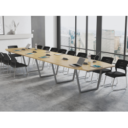 Krzesła Helsinki (18 szt ) i Stół konferencyjny 500x138cm MEDISON 18